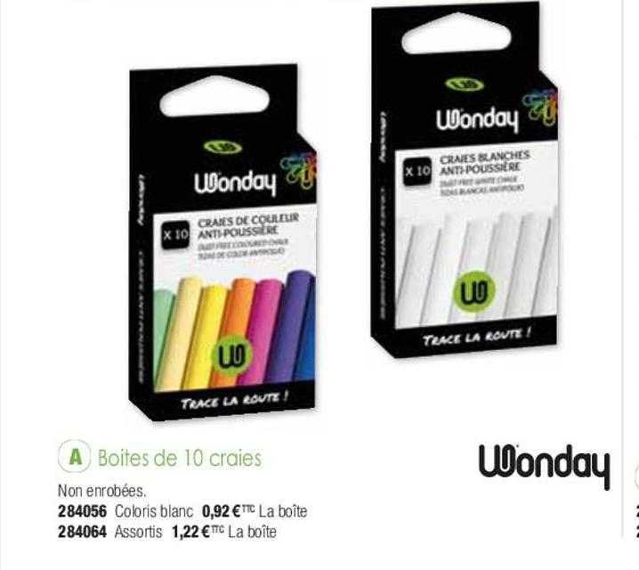 Boîtes De 10 Craies Wonday