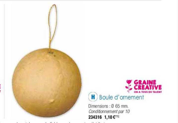 boule d'ornement graine créative