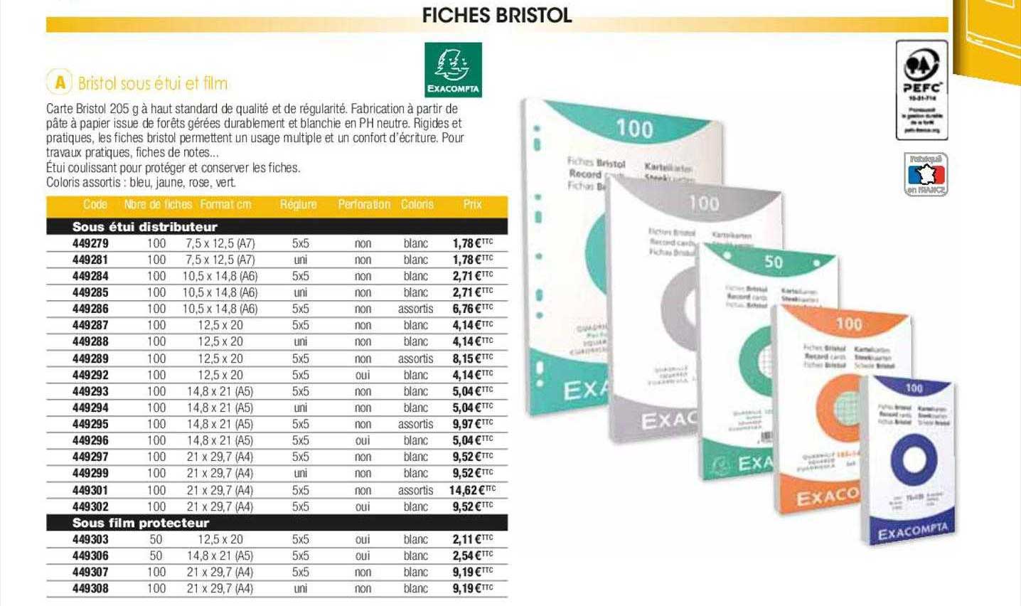 Bristol Sous étui Et Film Exacompta
