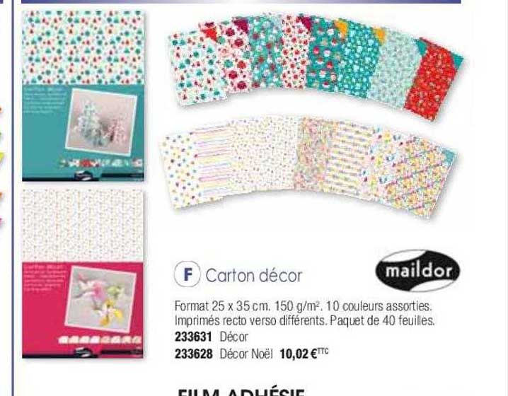 carton décor maildor