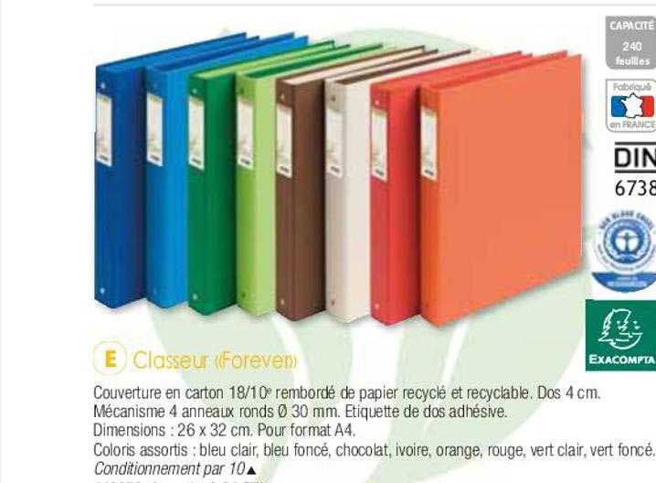 Classeur «forever» Exacompta