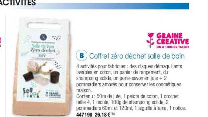 coffret zéro déchet salle de bain graine créative