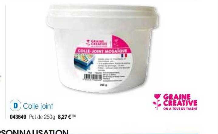 colle joint graine créative
