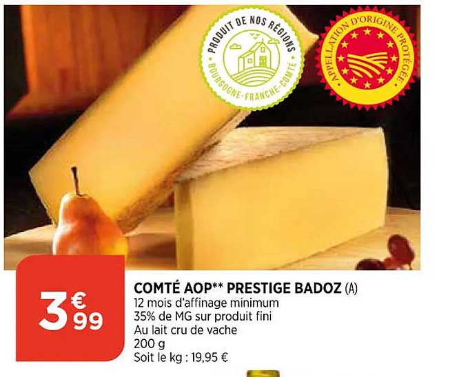 Comté Aop Prestige Badoz