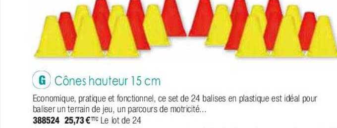 cônes hauteur 15 cm