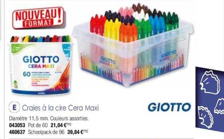 Craies à La Cire Cera Maxi Giotto