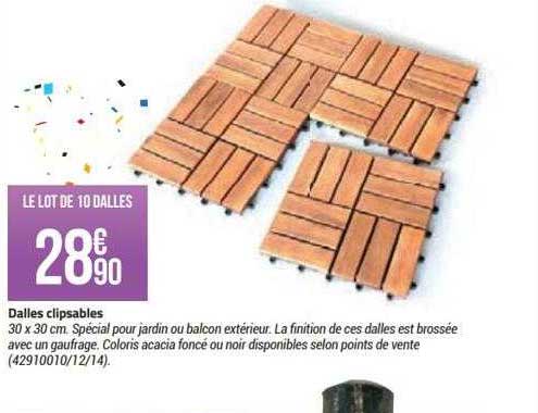 dalles clipsables