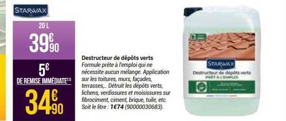 destructeur de dépôts verts starwax