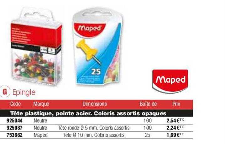 épingle maped