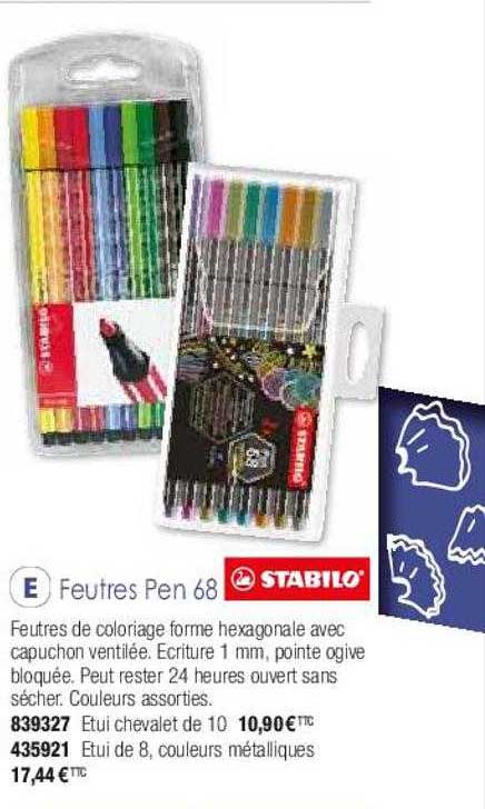 feutres pen 68 stabilo