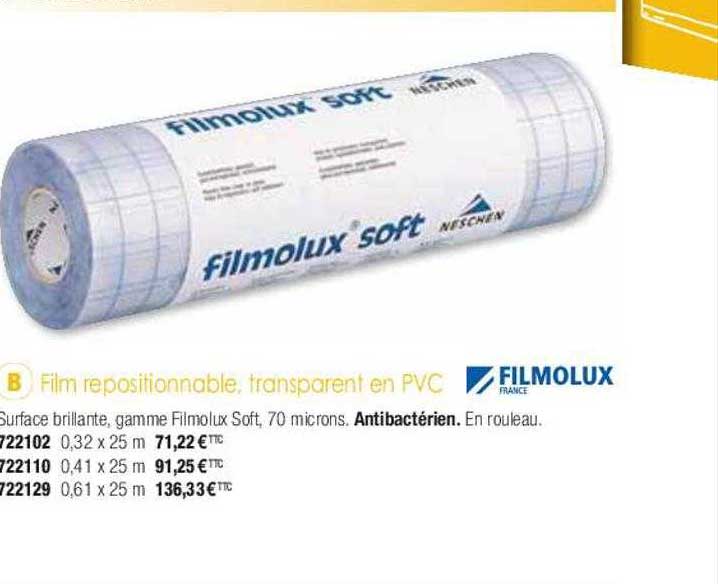 film repositionnable, transparent en pvc filmolux