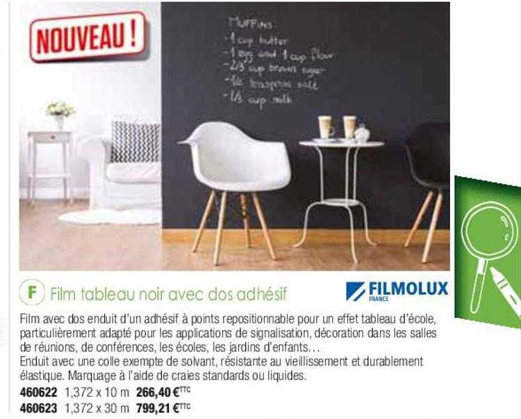 film tableau noir avec dos adhésif filmolux