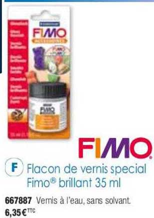flacon de vernis spécial fimo brillant 35ml