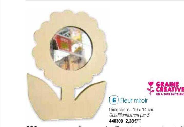 fleur miroir graine créative