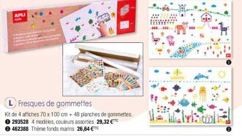 fresques de gommettes