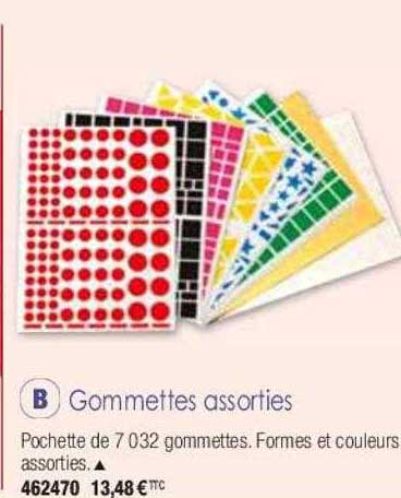 gommettes assorties