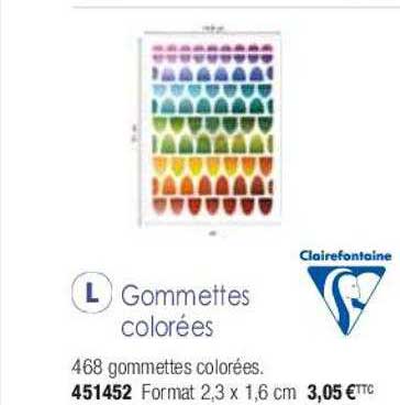 gommettes colorées clairefontaine