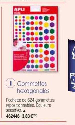 gommettes hexagonales