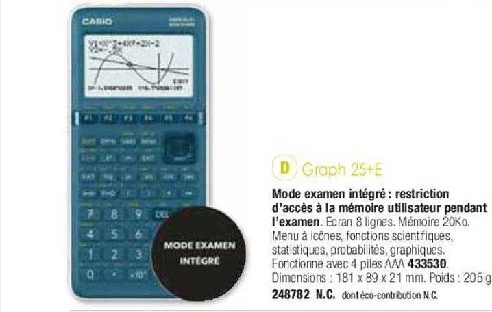 graph 25+e casio