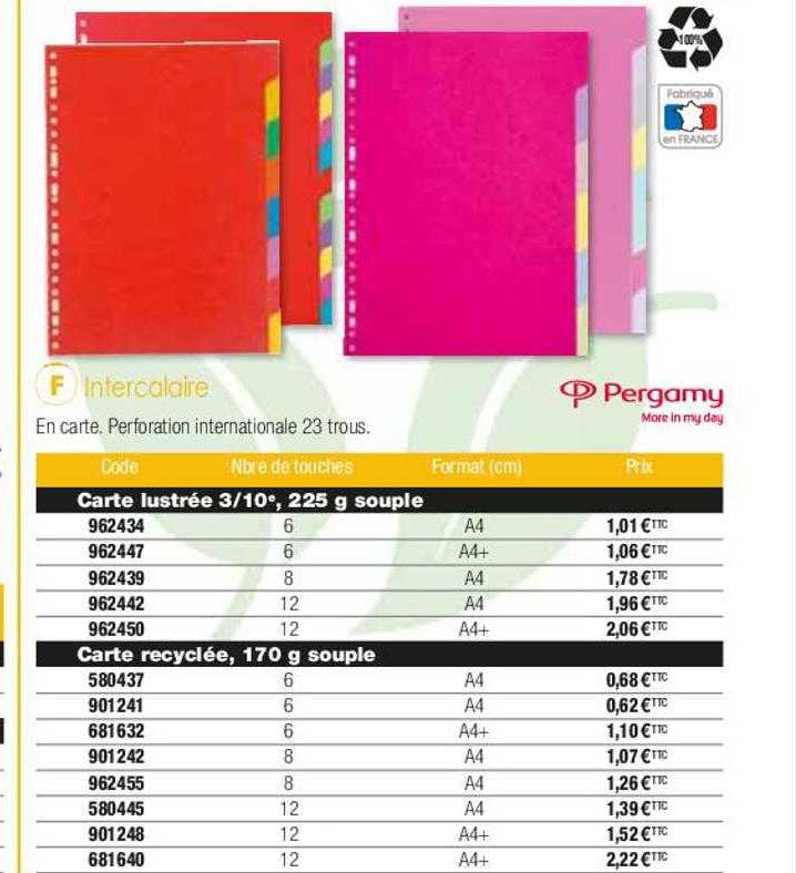 Intercalaire Pergamy
