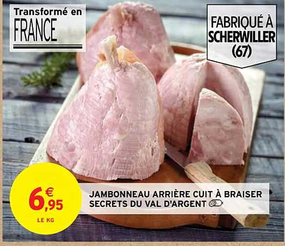 jambonneau arrière cuit à braiser secrets du val d'argent