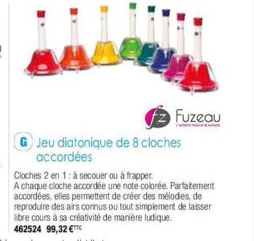 Jeu Diatonique De 8 Cloches Accordées Fuzeau