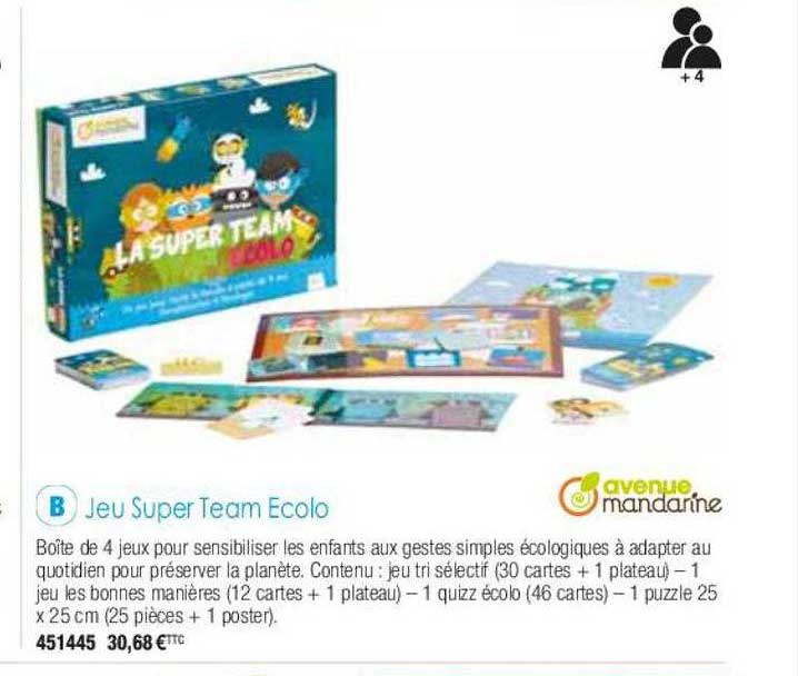 jeu super team ecolo avenue mandarine