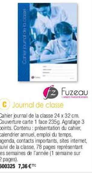 journal de classe fuzeau