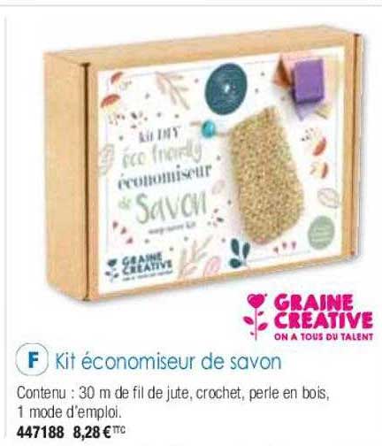 kit économiseur de savon graine créative