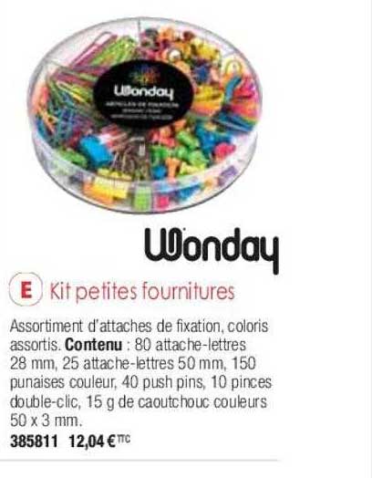 Kit Petites Fournitures Wonday