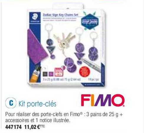 kit porte-clés fimo