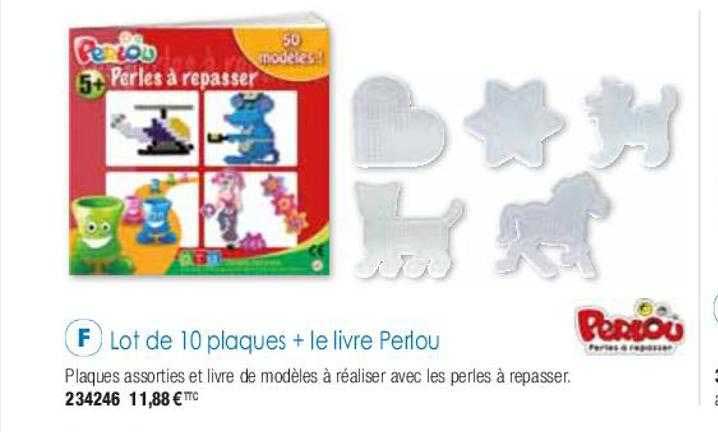 lot de 10 plaques + le livre perlou