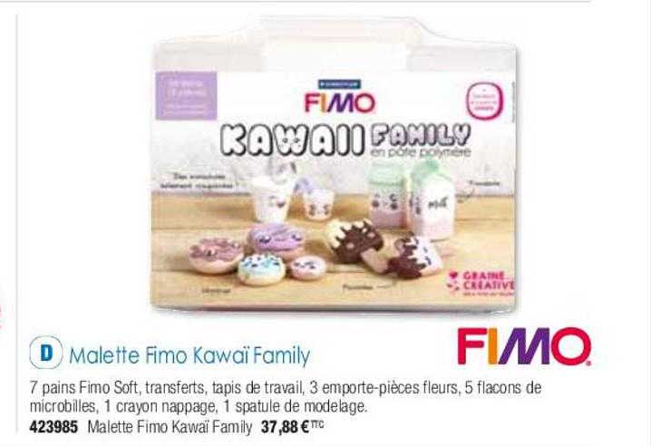 mallette fimo kawaï family