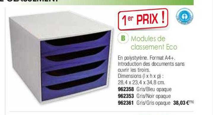 modules de classement éco