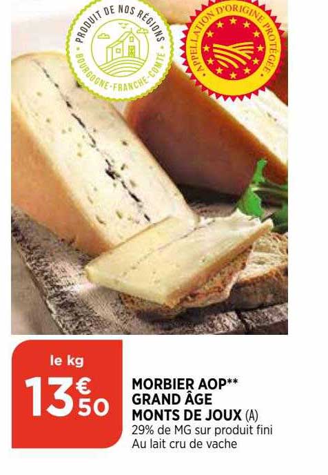 morbier aop grand âge monts de joux