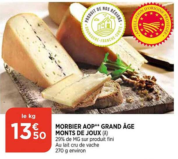 morbier aop grand âge monts de joux