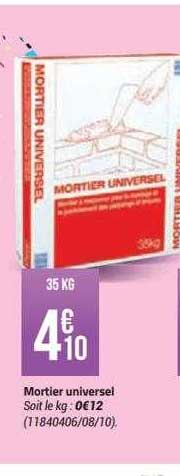 Mortier Universel