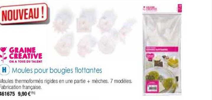 moules pour bougies flottantes graine créative