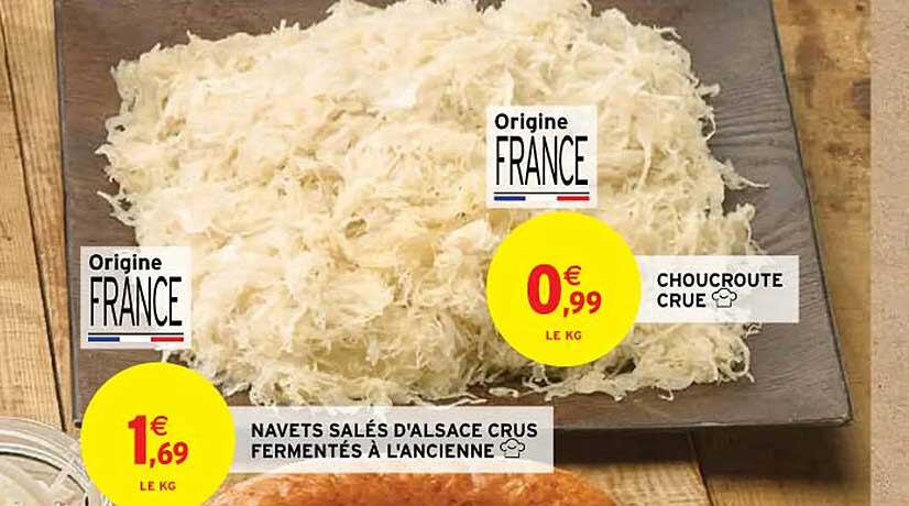 navets salés d'alsace crus fermentés à l'ancienne, choucroute crue