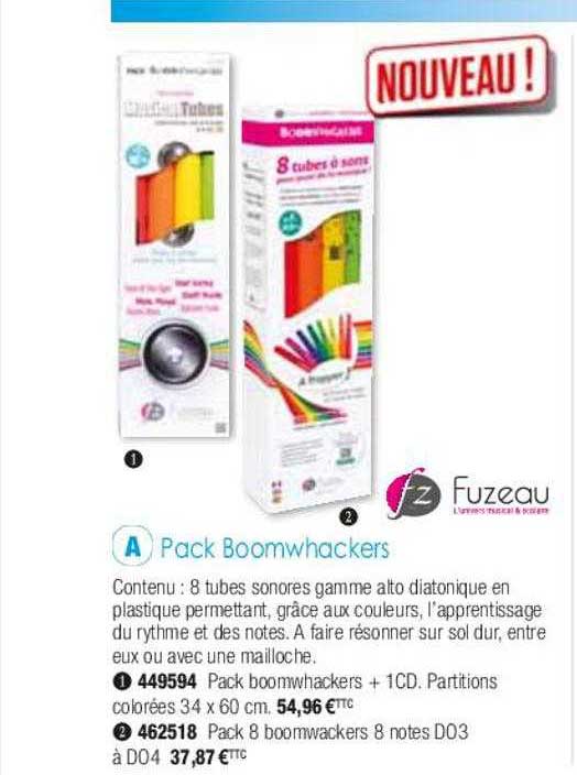 Pack Boomwhackers Fuzeau