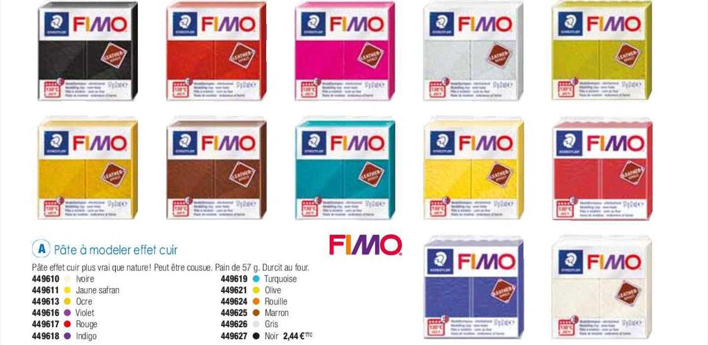 pâte à modeler effet cuir fimo
