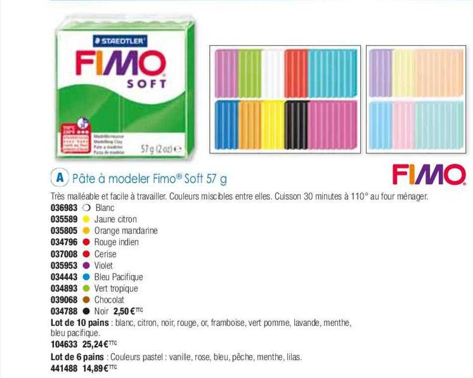 pâte à modeler fimo soft 57 g