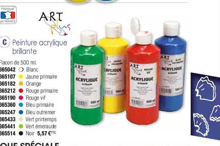 peinture acrylique brillante art plus