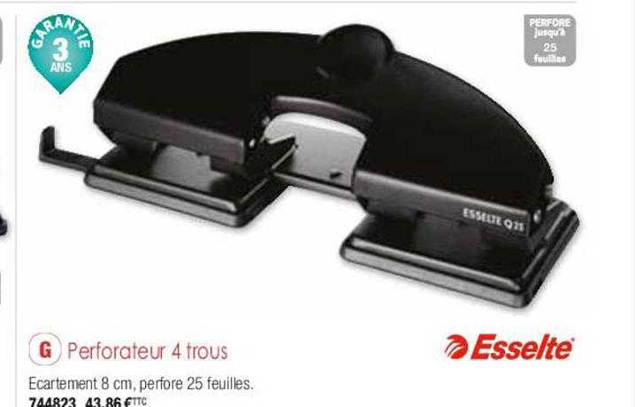 Perforateur 4 Trous Esselte