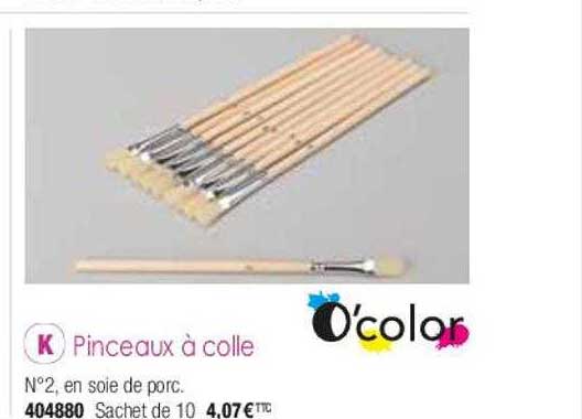 pinceaux à colle o'color