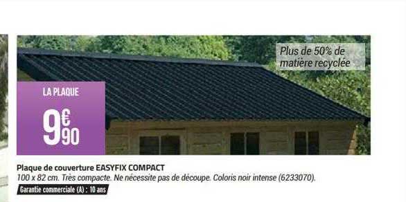 plaque de couverture easyfix compact