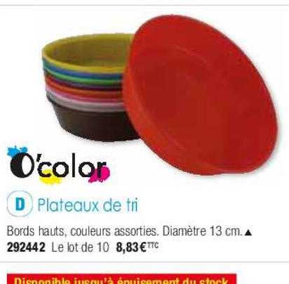 plateaux de tri o'color