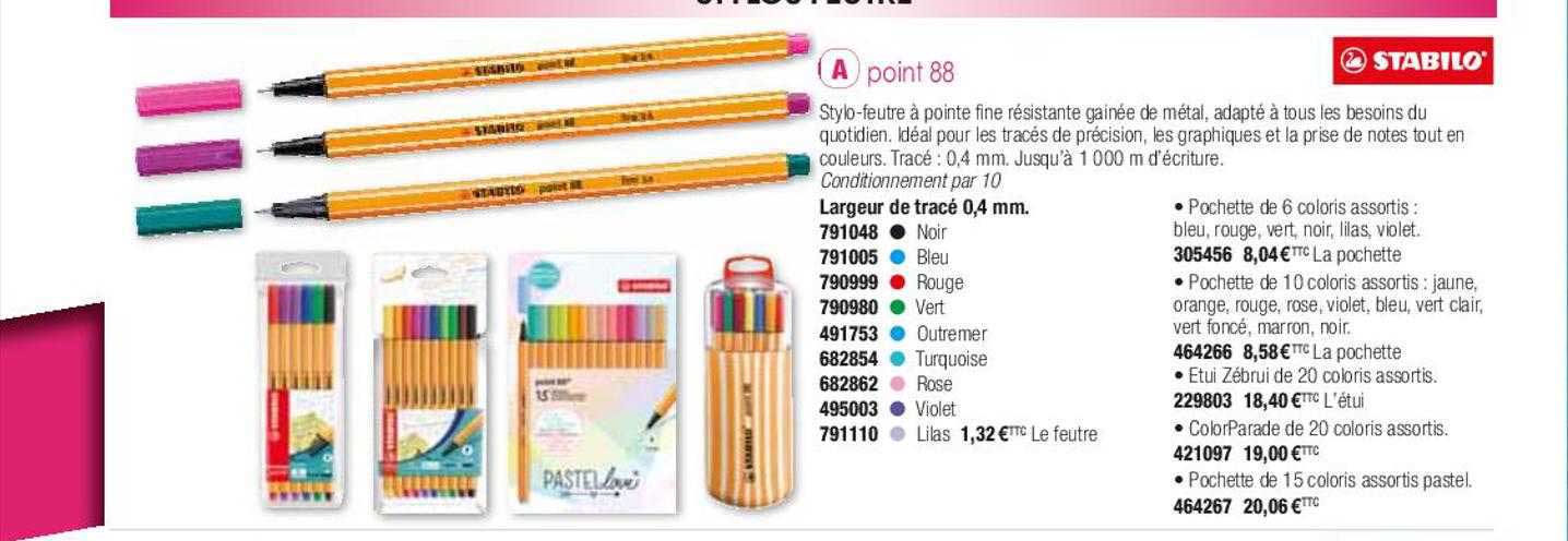point 88 stabilo