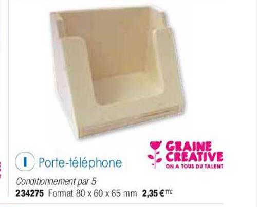 porte-téléphone graine créative
