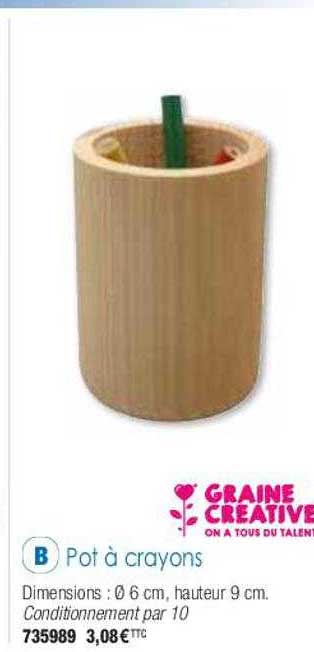 pot à crayons graine créative